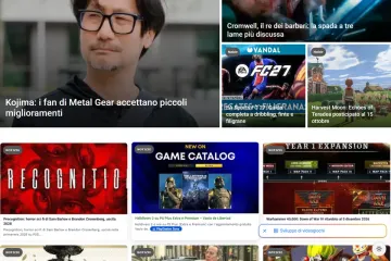 Homepage del magazine di videogiochi GamingPark