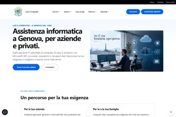 Homepage del sito aziendale Leo's Computer